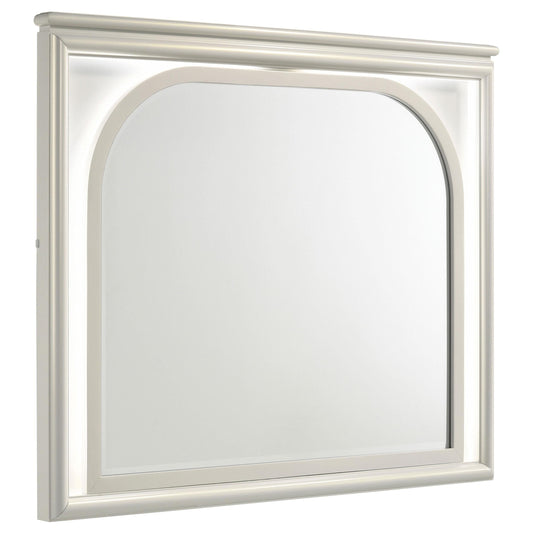 Olivia Dresser Mirror in Pearl White - Coaster Furniture