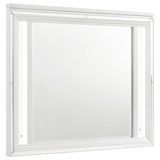 Marmore Dresser Mirror in White - Coaster Furniture