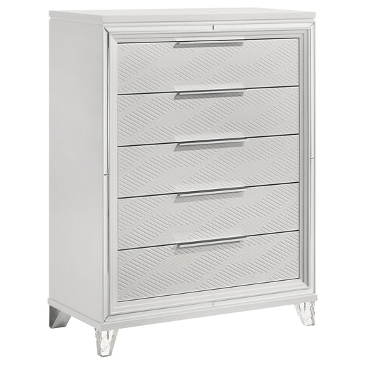 Marmore Chest in White - Coaster Furniture