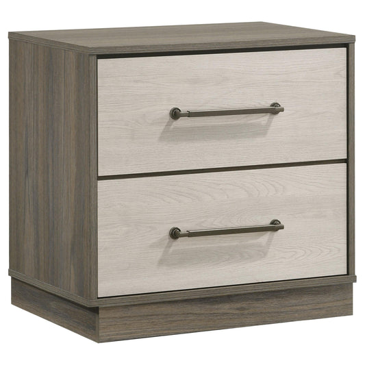Fenwick Nightstand in Grey Oak - Coaster Furniture