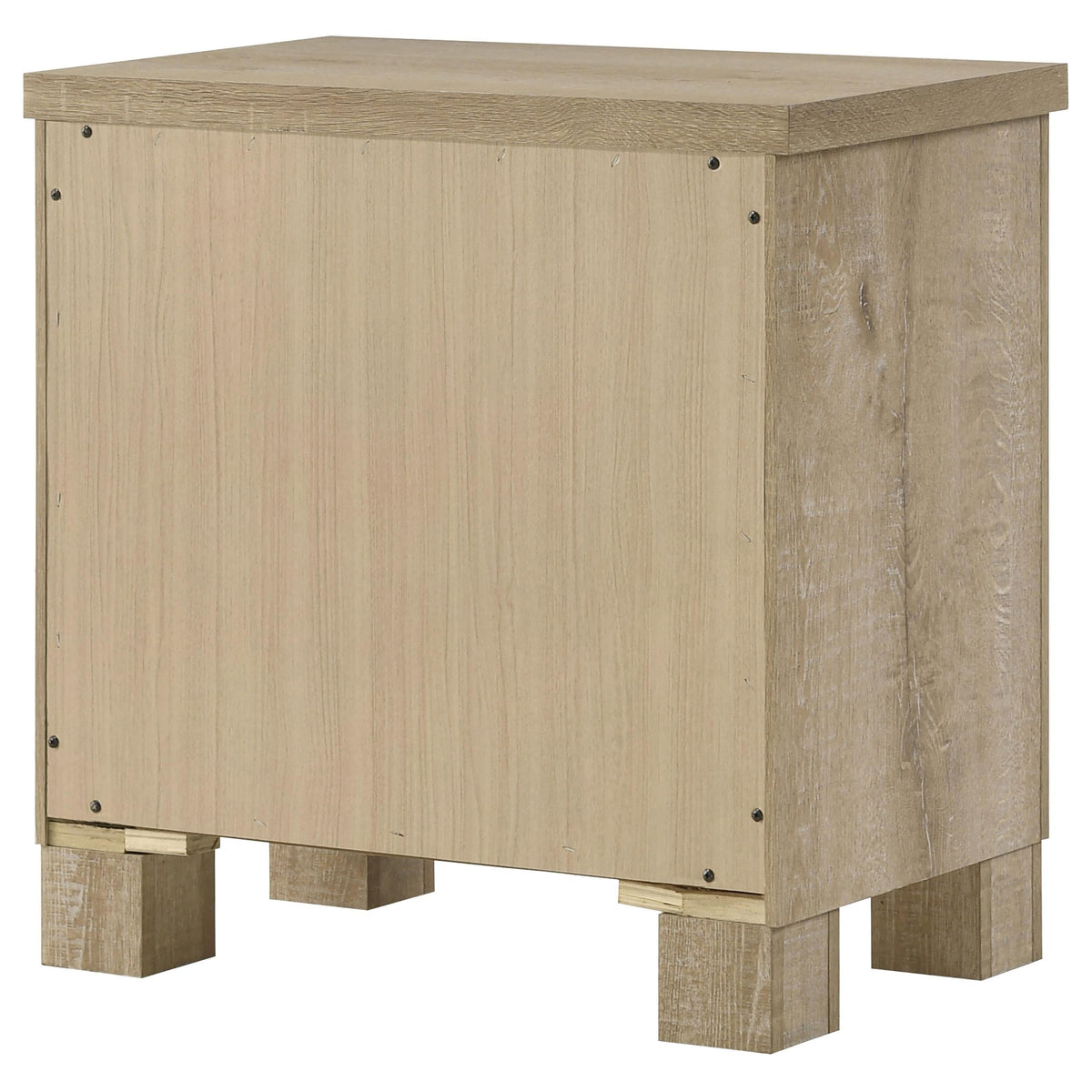 Oakglen Nightstand in Weathered Oak - Coaster Furniture