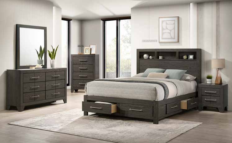 B1024 79” Grey Bedroom Set 64”