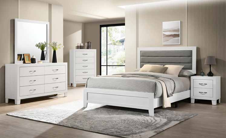 B041 78” White Bedroom Set 63”