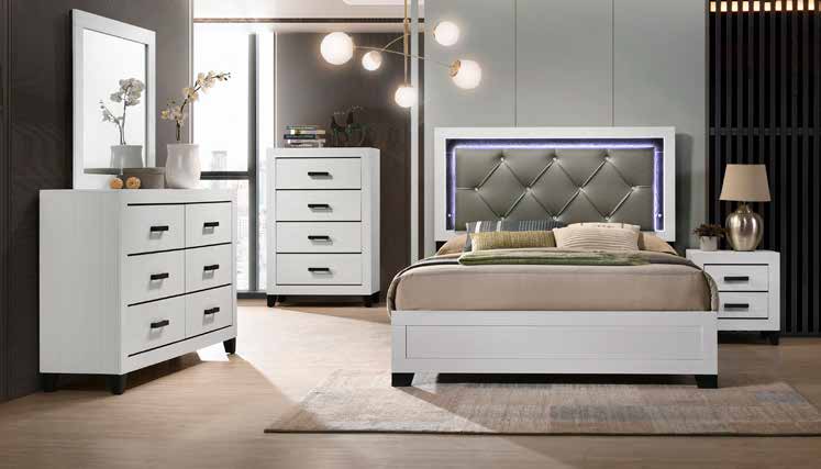 B071 79” White Bedroom Set 63”