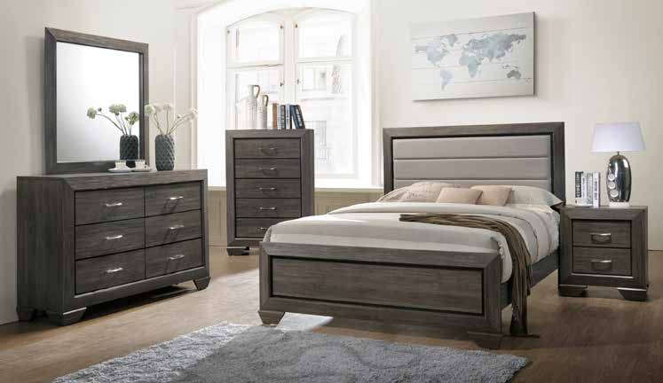 B266 79” Grey Bedroom Set 63”