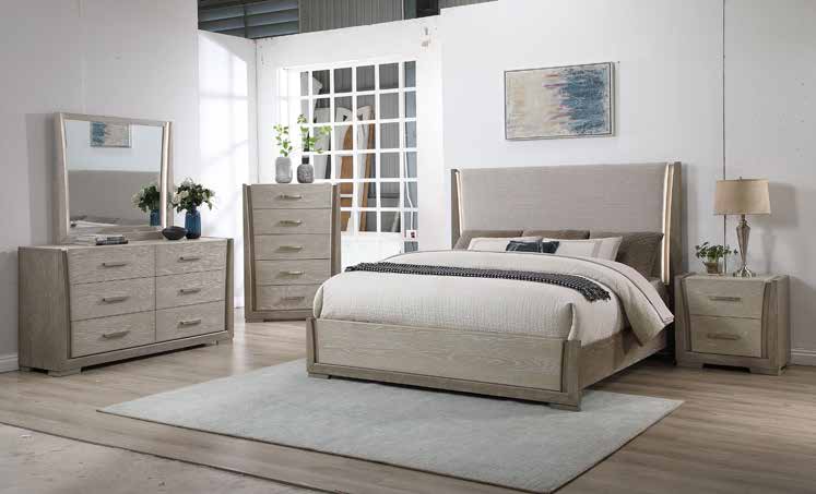 B508 80” Two-Tone Taupe Bedroom Set