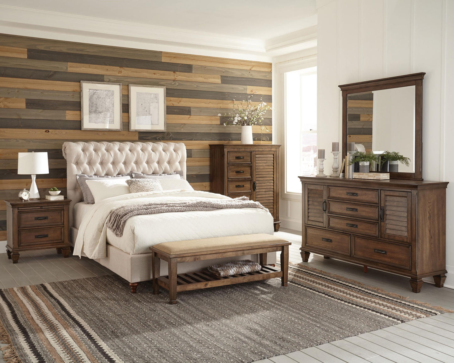 Devon Bed in Beige