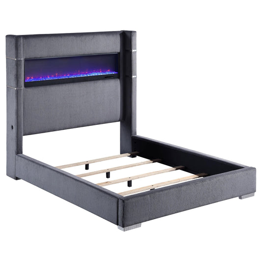 Tisdall Bed in Grey