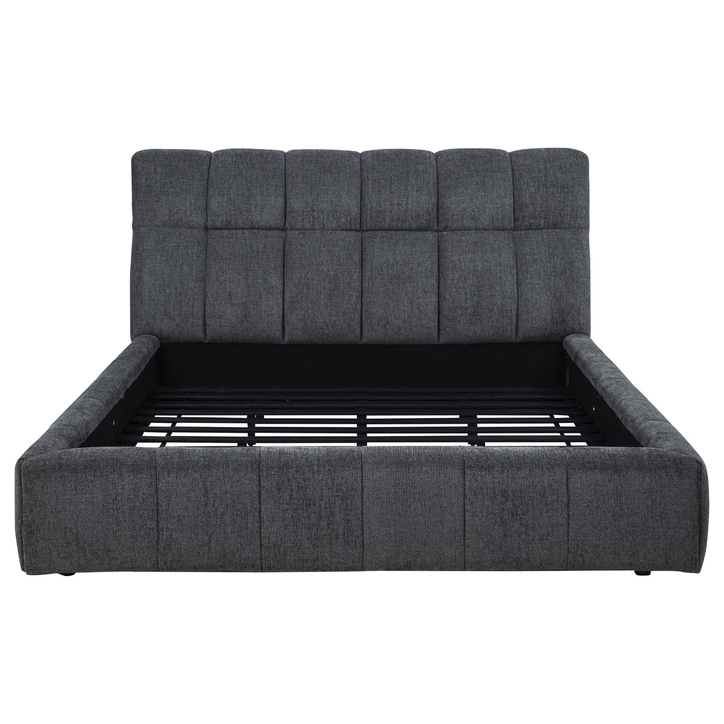 Nollet E King Bed - Grey