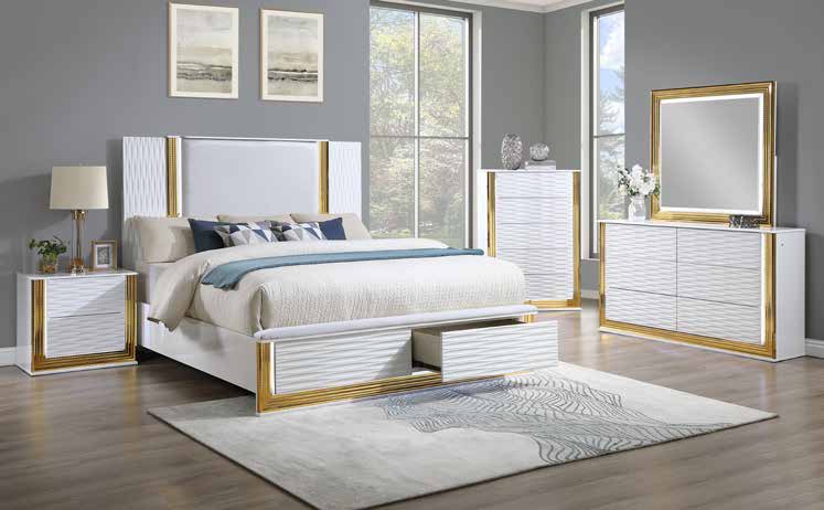B811 White Bedroom Set