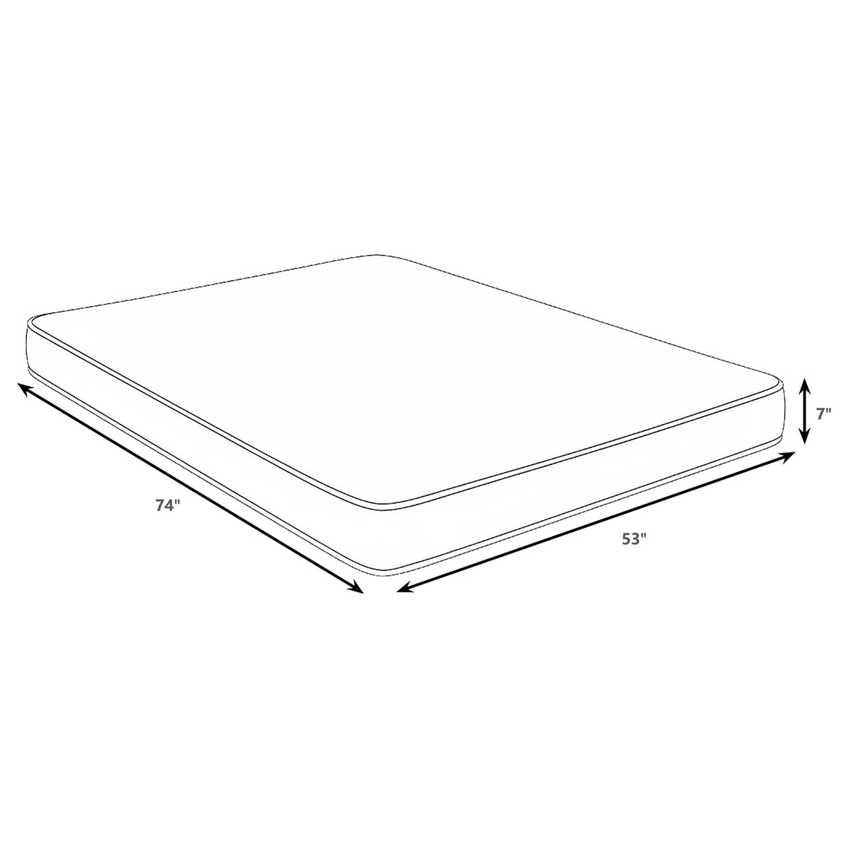 Kenyon Full Mattress in White - Coaster Furniture