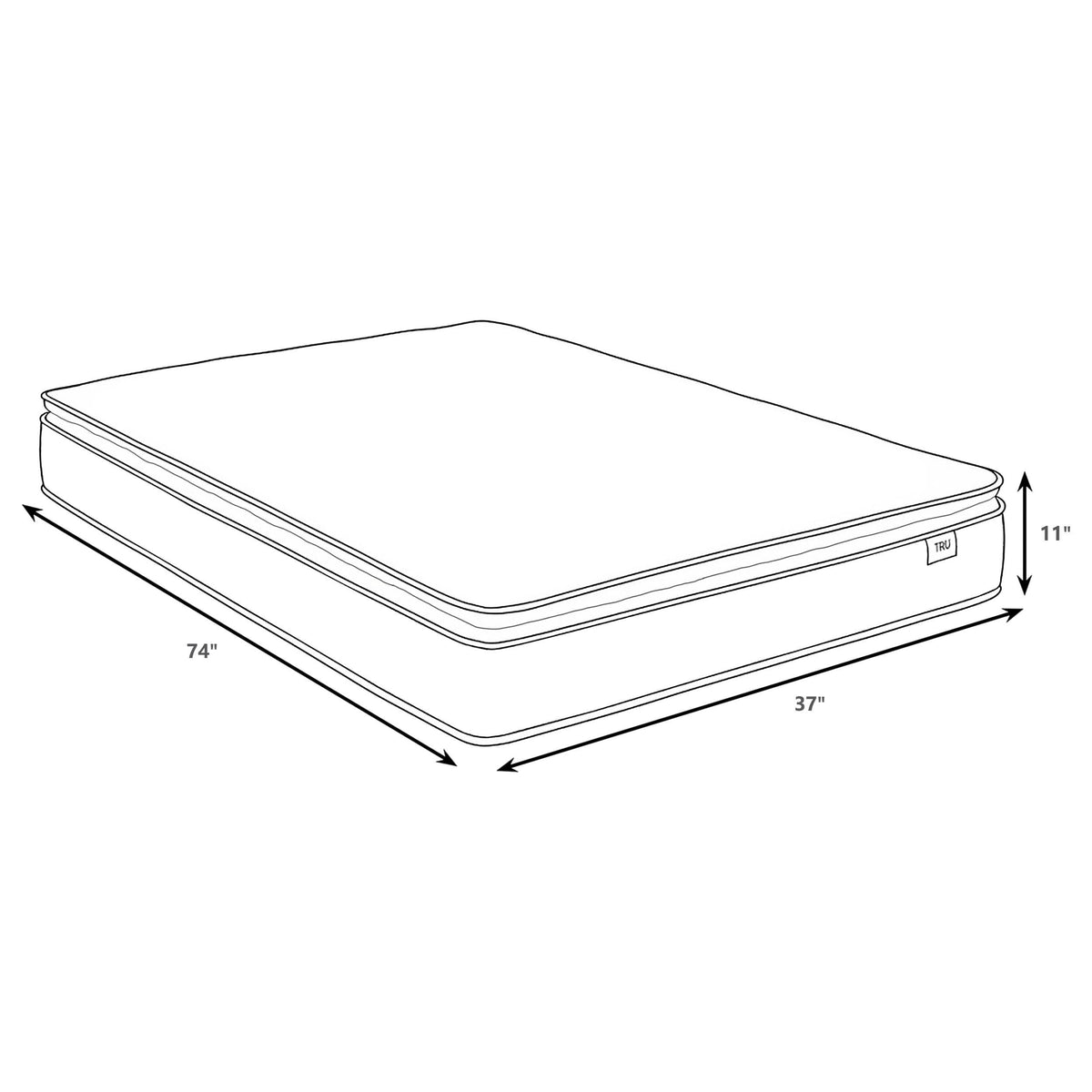 Kenyon Twin Mattress in White - Coaster Furniture