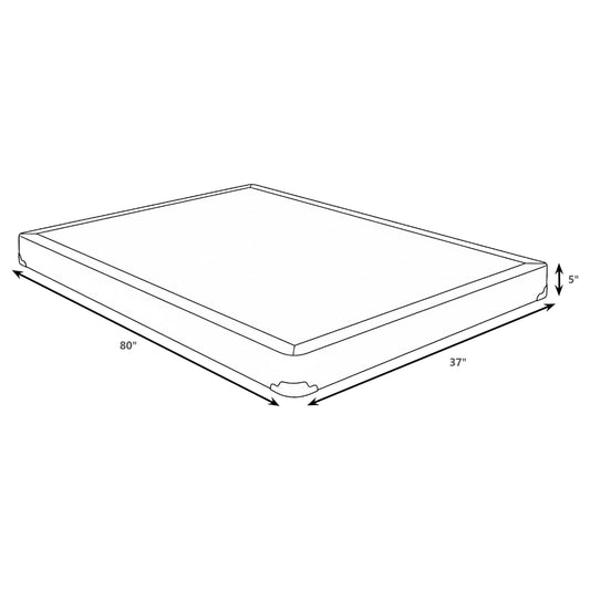 Eckard Twin Xl Foundation in Grey (350415TL)