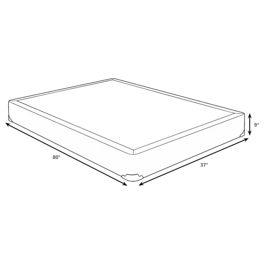Eckard Twin Xl Foundation in Grey (350416TL)