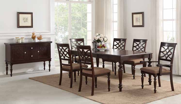 D502 Dark Dining Set