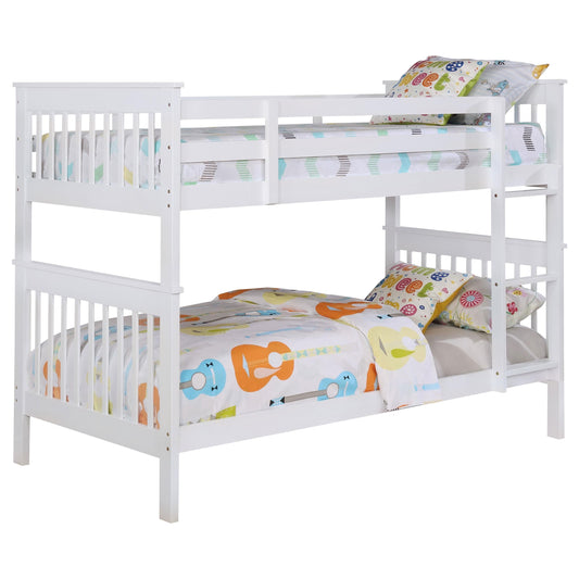 Chapman T/T Bunk Bed in White - Coaster Furniture