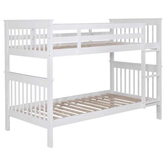 Chapman T/T Bunk Bed in White - Coaster Furniture