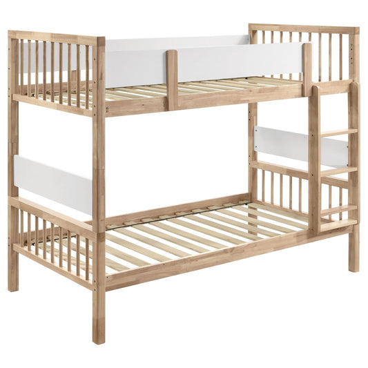 Dakota T/T Bunk Bed in Natural - Coaster Furniture
