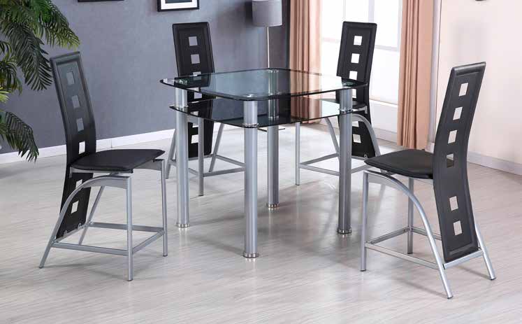 D652 Beige / Grey Table Dining Set