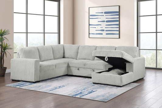 Devonshire Sleeper Sectional in Camel - Coaster Furniture