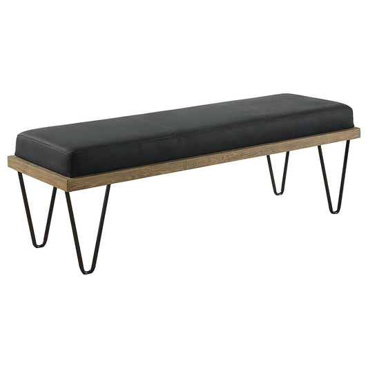 Chad Bench in Dark Blue - Coaster Furniture