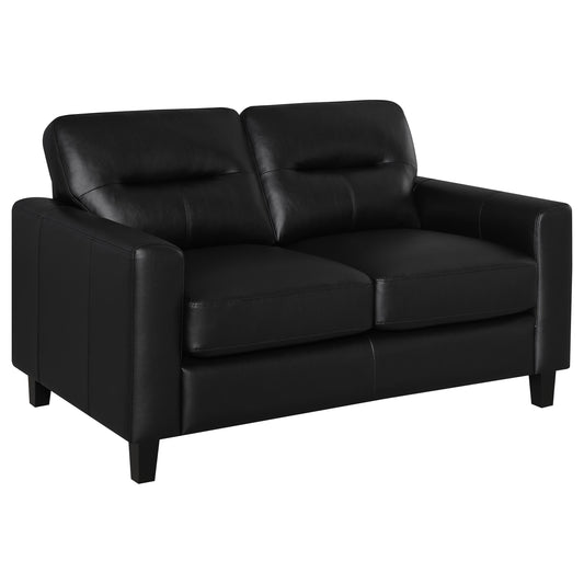 Scotland Loveseat in Black - Coaster Furniture