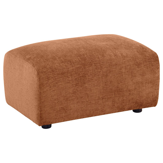 Burnett Ottoman in Burnt Orange - Coaster Furniture