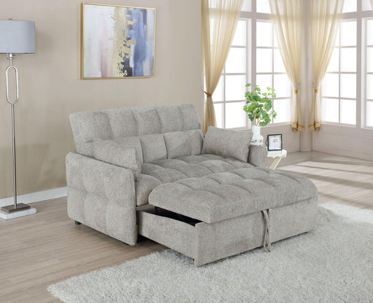 Cotswold Sleeper Sofa Bed in Light Grey - Coaster Furniture