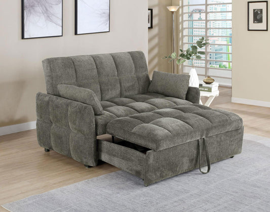 Cotswold Sleeper Sofa Bed in Light Grey - Coaster Furniture