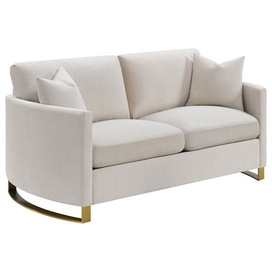 Corliss Loveseat in Beige - Coaster Furniture