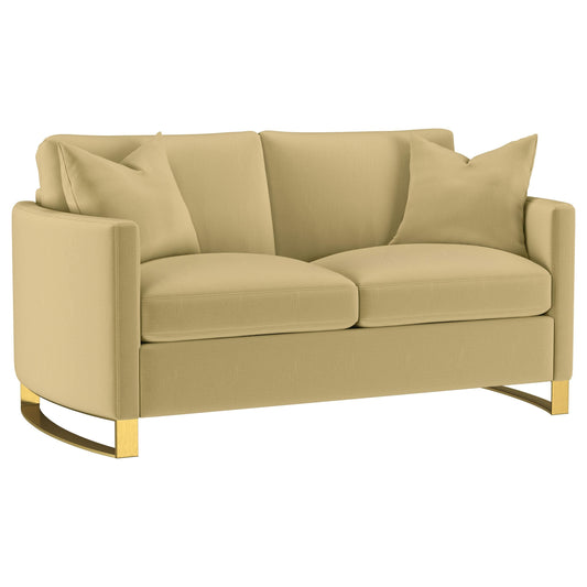 Corliss Loveseat in Beige - Coaster Furniture