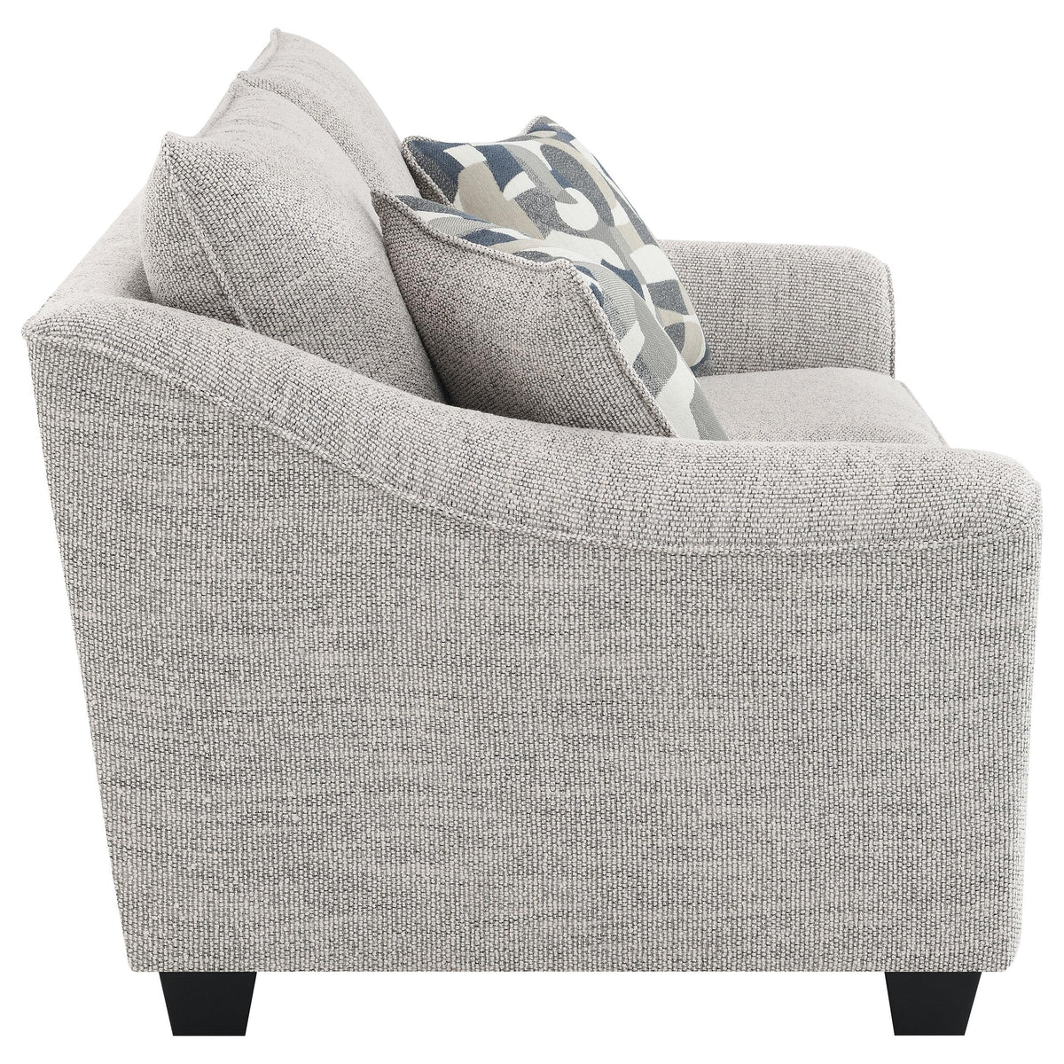 Tomkins Loveseat in Light Grey - Coaster Furniture
