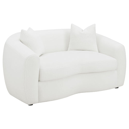 Isabella Loveseat in Ivory - Coaster Furniture