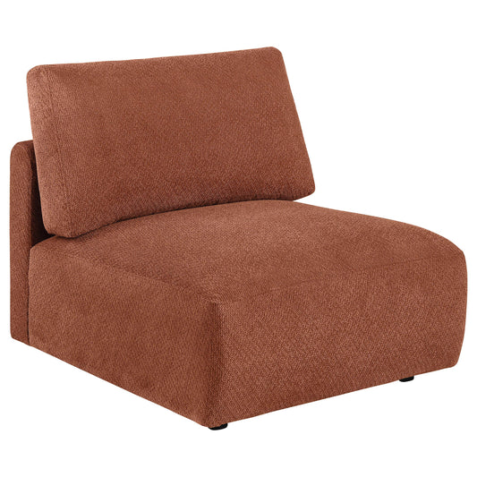 Elysia Armless Chair in Coral - Coaster Furniture