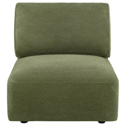 Elysia Armless Chair in Coral (551895)