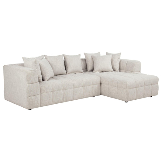 Amara Sectional 2-Piece Set in Ivory - Coaster Furniture
