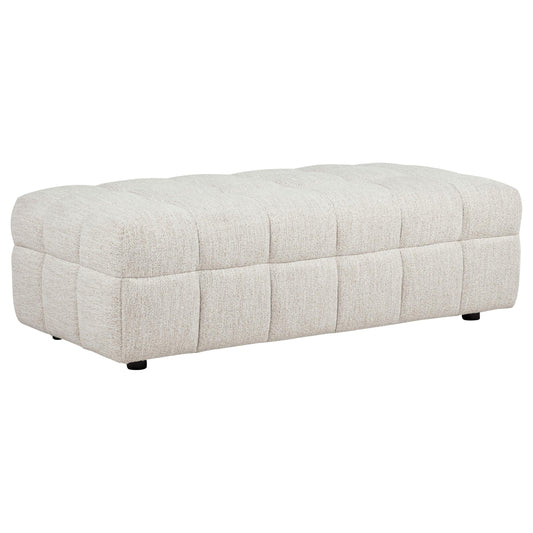 Amara Ottoman in Ivory - Coaster Furniture
