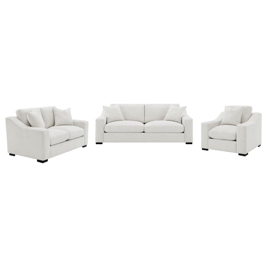 Ashlyn Stationary Sofa Set in Sand - Coaster Furniture