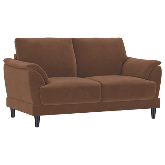 Selma Loveseat in Rust - Coaster Furniture