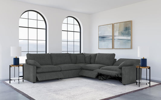 Collins Modular Power Sectional in Dark Grey - Coaster Furniture