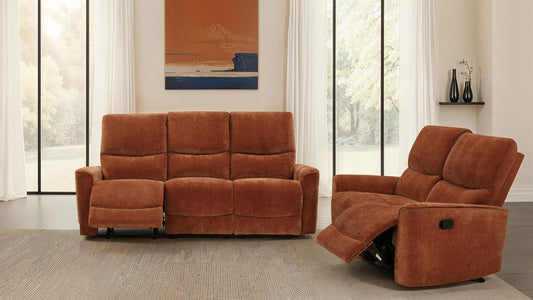 Navarro Reclining Sofa Set in Dark Brown - Coaster Furniture