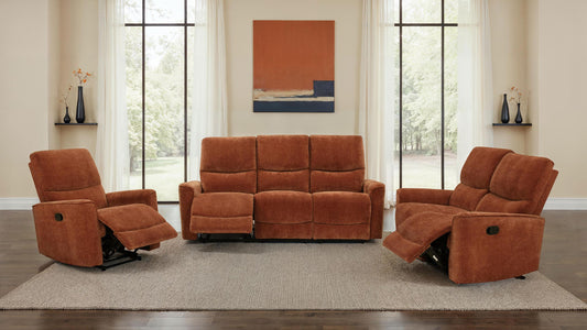 Navarro Reclining Sofa Set in Dark Brown - Coaster Furniture