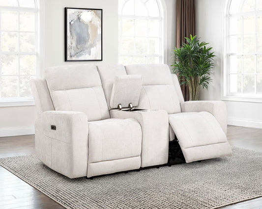 Kennett Power Loveseat in Ivory - Coaster Furniture