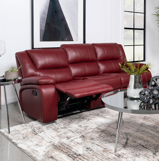 Camila Motion Sofa in Red - Coaster Furniture