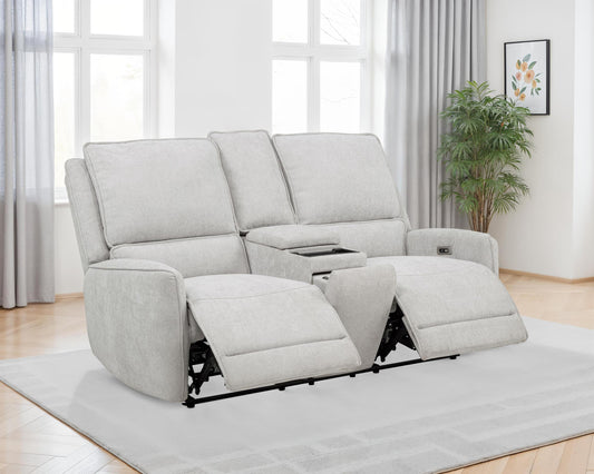 Sylmar Power Loveseat in Dove Grey - Coaster Furniture