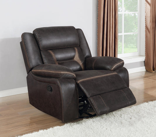 Greer Swivel Glider Recliner in Taupe - Coaster Furniture