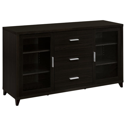 Lewes Tv Stand in Cappuccino - Coaster Furniture