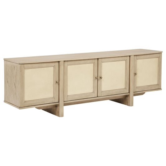 Kailani Tv Stand in Beige Oak - Coaster Furniture