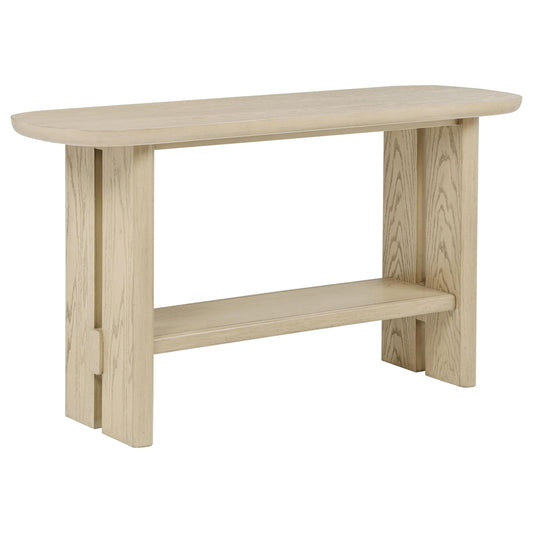 Kailani Console Table in Beige Oak - Coaster Furniture