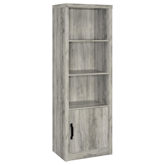 Burke Media Tower in Grey Driftwood - Coaster Furniture